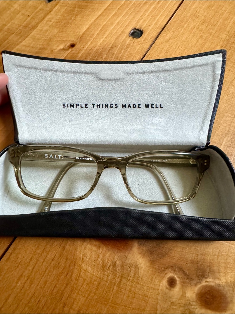 SALT. Optics Eyeglass Frames Tea Handcrafted Japan Designer Glasses